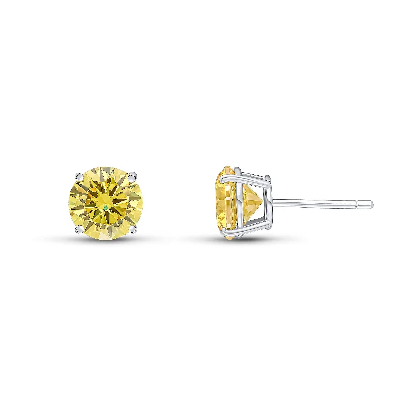 Hoop earrings with circle designs for a classic and timeless shape-Eva Earrings (Yellow/Rhodium)