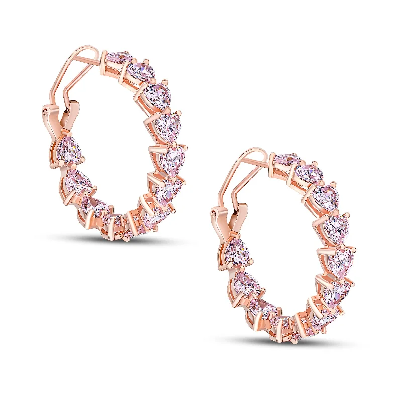 Honey Hoop Earrings (Pink)