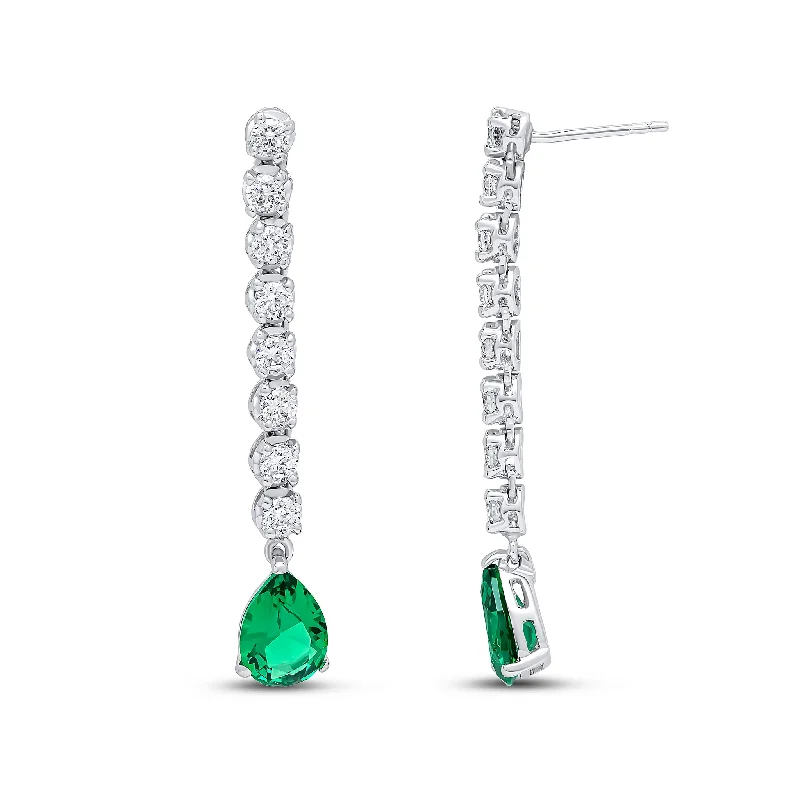 Best hoop earrings with intricate beaded details for a textured, stylish appearance-Maddy Earrings (Emerald)