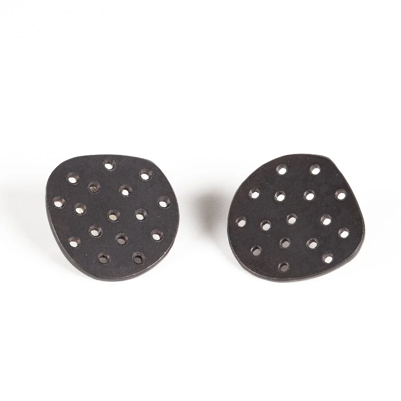 Classic hoop earrings with a thin profile for a sleek and subtle style-Perforated Earrings