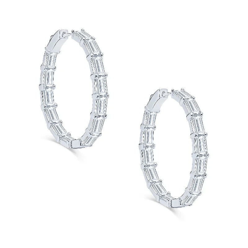 Hoop earrings with gold accents for a warm, elegant statement piece-Savoy (Oval) Hoop Earrings