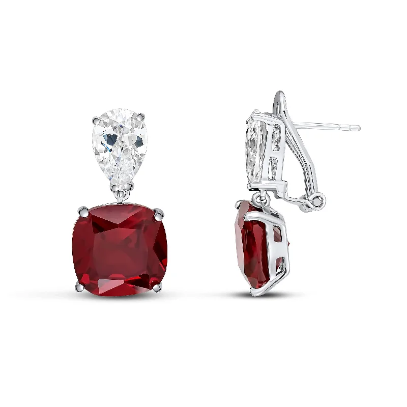 Best hoop earrings with sparkling cubic zirconia for a brilliant, budget-friendly effect-Tabitha Earrings (Ruby)