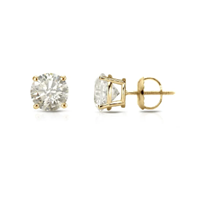 Stud Earrings with Star Motifs -Auriya 18k Gold 1/2ct TW Clarity-enhanced Diamond Stud Earrings (J-K, I2-I3)