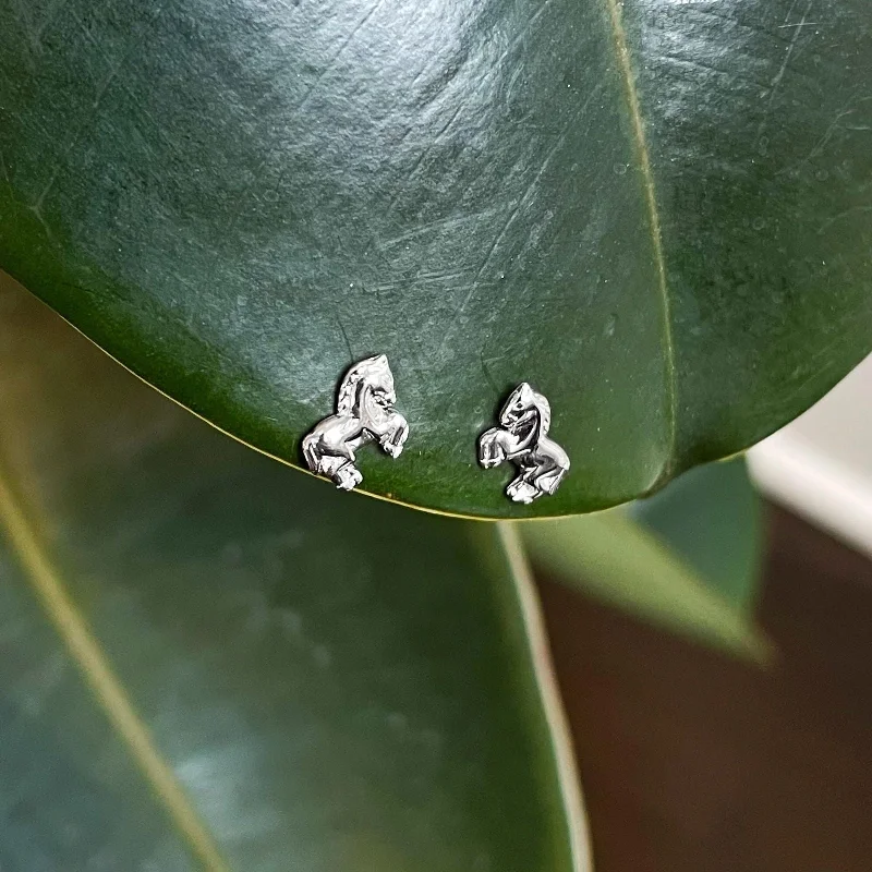 Stud Earrings for Bridesmaids Look -Horse Stud Earrings