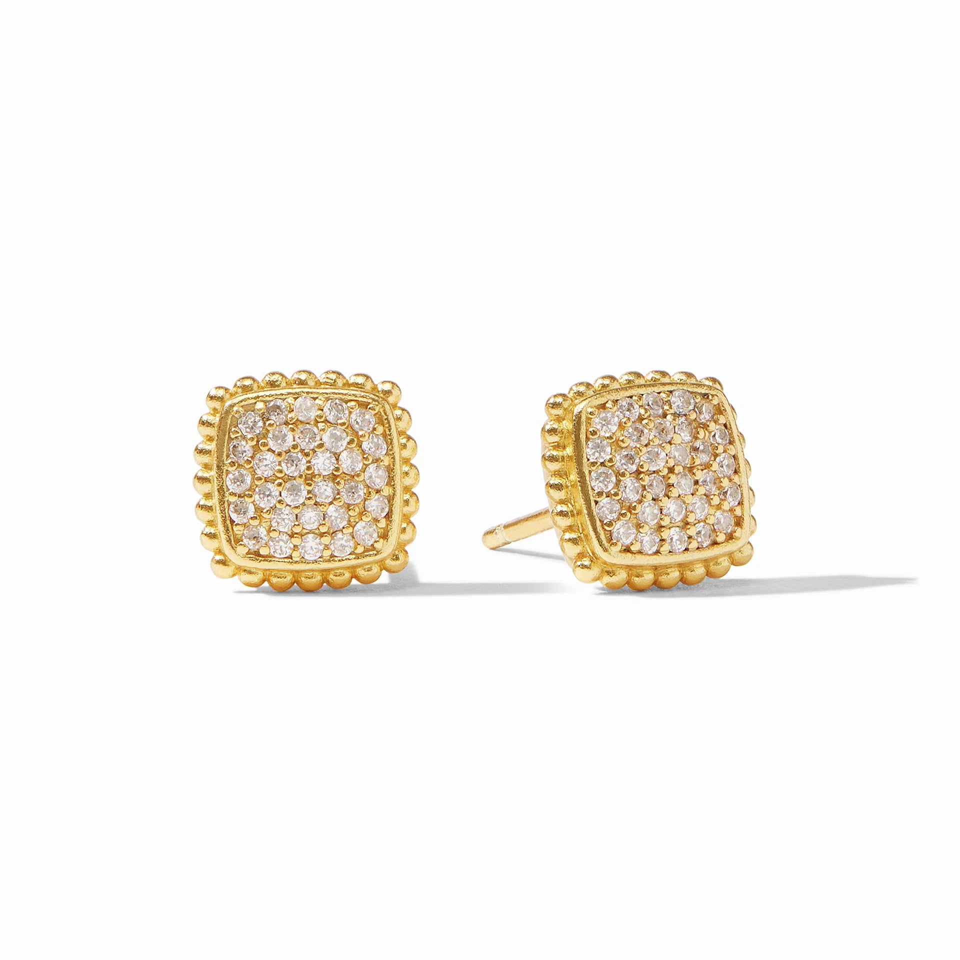 Crystal Stud Earrings for Sparkle -Julie Vos - Noel Pavé Stud Earrings