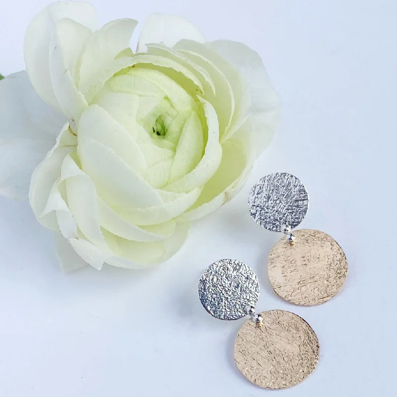 Maximalist Stud Earrings for Bling -NEW! Button Up Stud Earrings by Shepherd's Run Jewelry