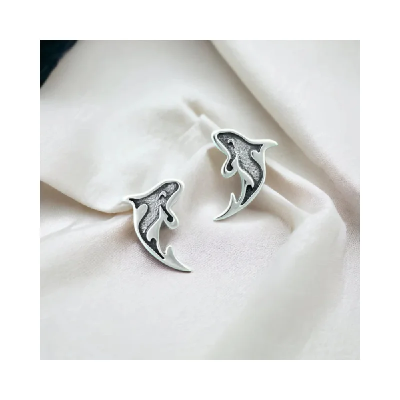 Gemstone Stud Earrings for Color -Orca Small Stud Earrings