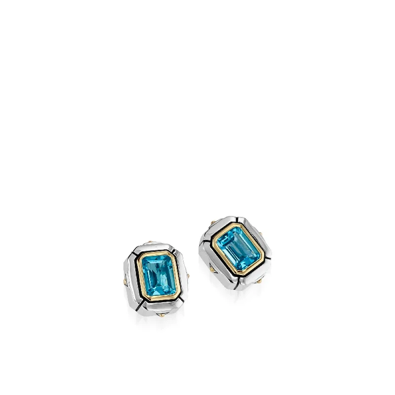 Gold Stud Earrings for Women -Sahara Gemstone Stud Earrings