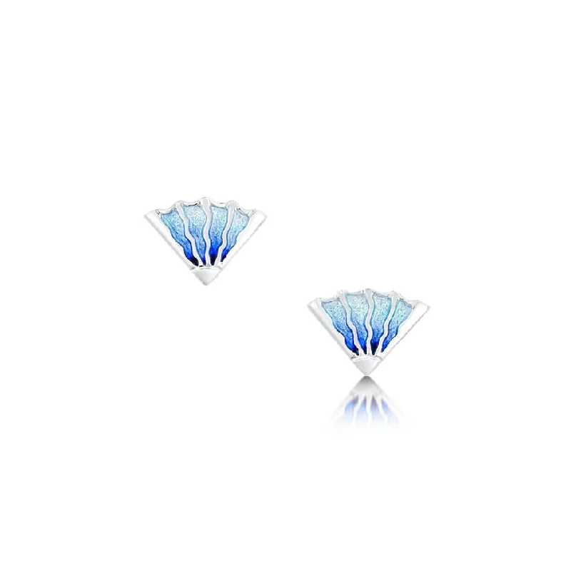 Hypoallergenic Stud Earrings for Sensitive -Enamel Ocean Stud Earrings - EE093