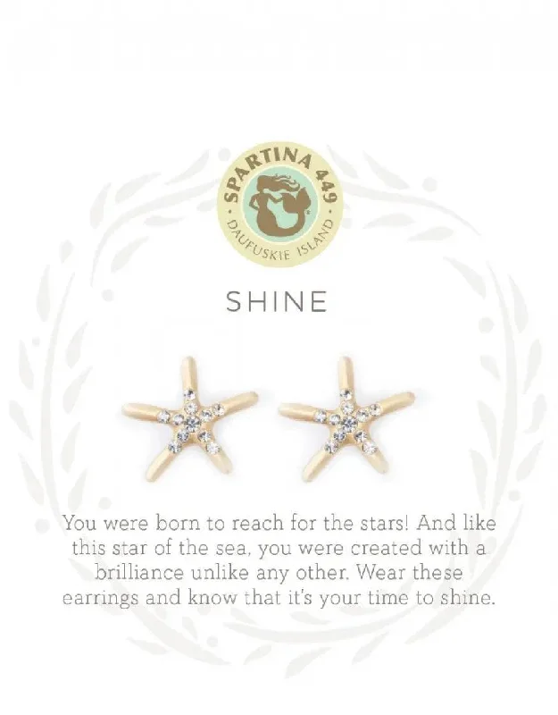 Stud Earrings for Bridesmaids Look -Spartina - Sea La Vie Stud Earrings - Shine/Starfish