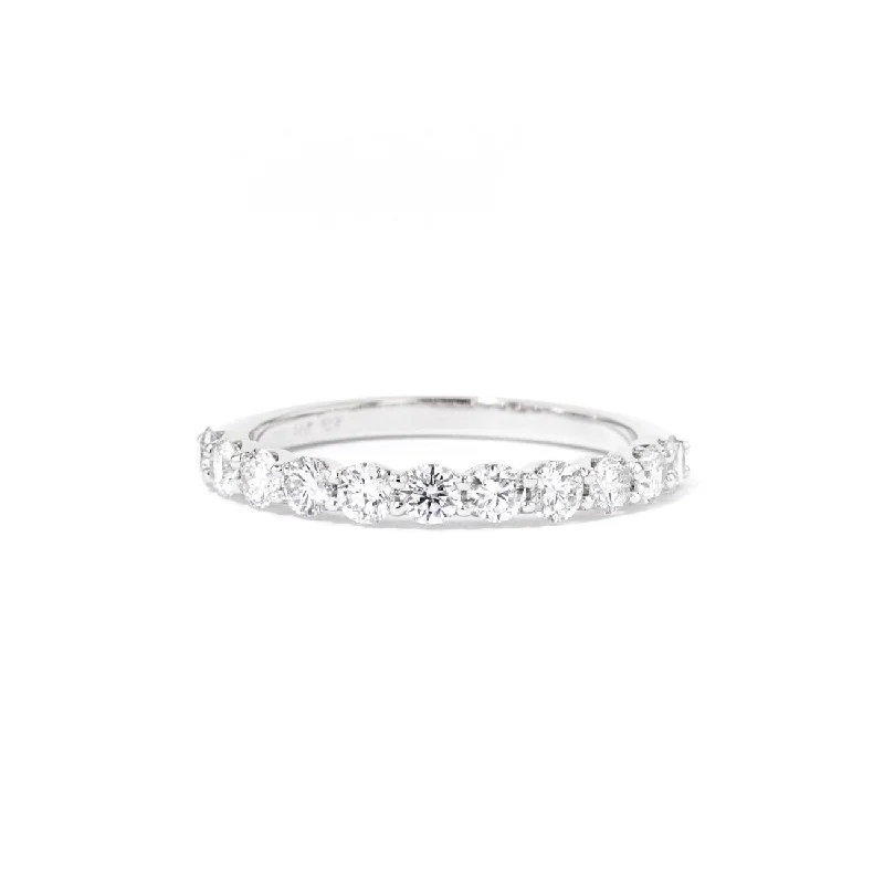 Rings with floral halo diamond arrangements -2.6mm Floating Diamond Ring