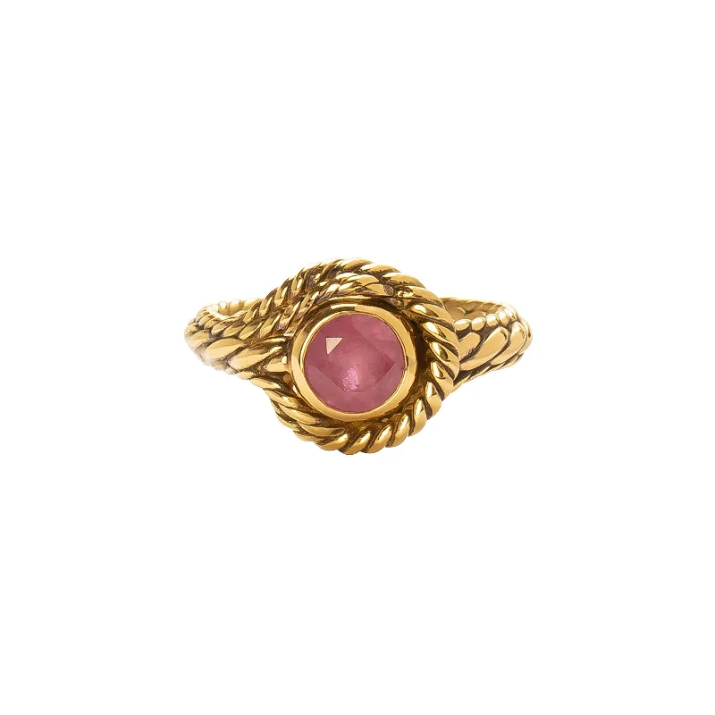 Rings with citrine stones for sunny vibes -Keres Ring - Ruby